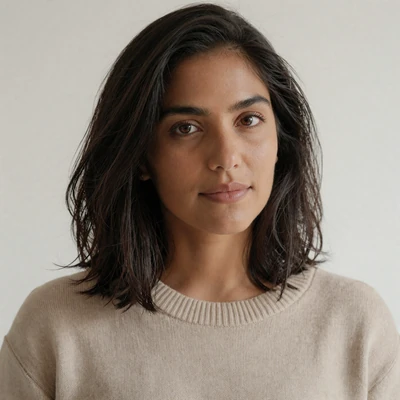 Calm portrait of Camila, a Houston Club member quoted on the private dating site testimonials section
