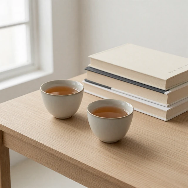 Two cups of tea still life representing intimate couples communication essays